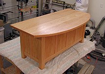 Red Oak Panel Desk