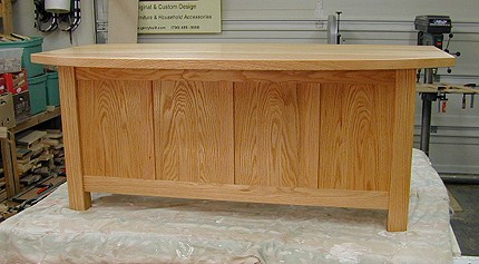 Red Oak Panel Desk