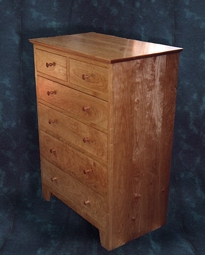 3/4 view of dresser